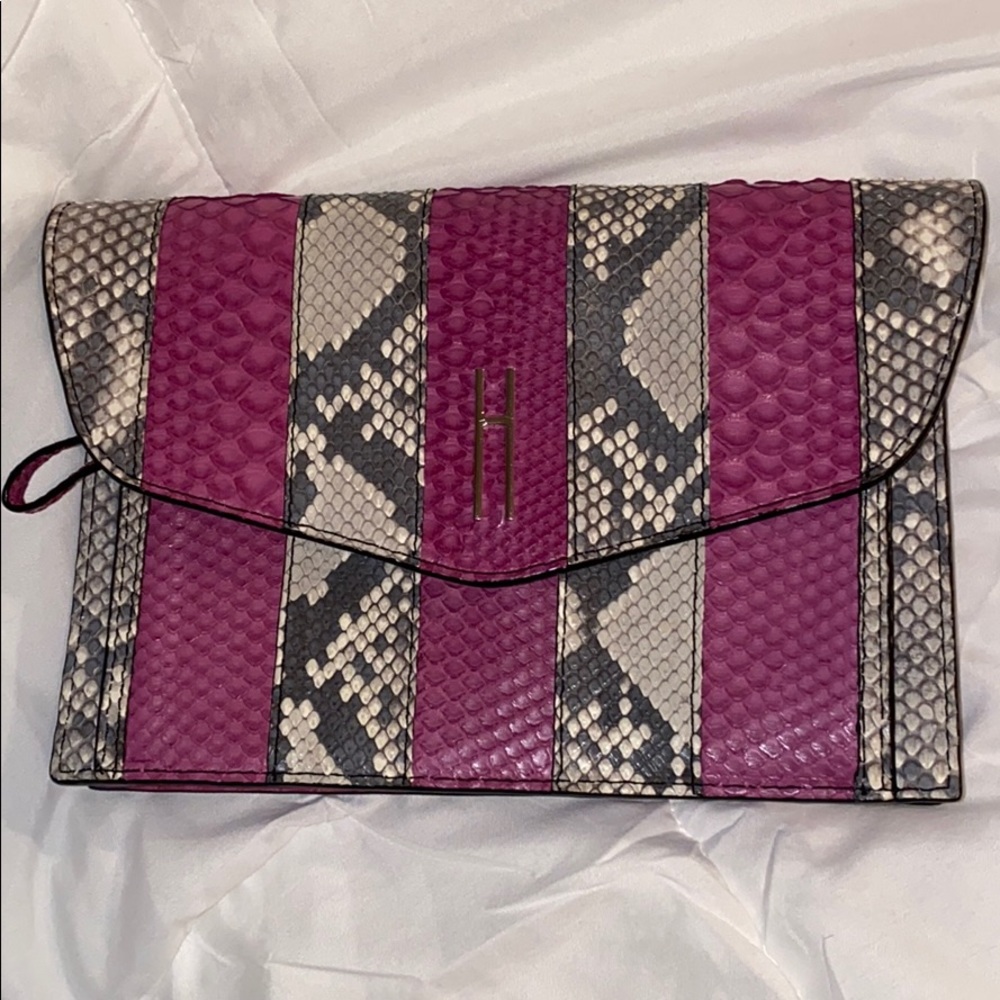 Purple Python Skin Clutch by Hayward